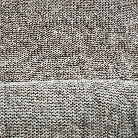 Banana Republic Linen Sweater Mens M Brown Ombre LS Crewneck Sustainable Neutral - Picture 10 of 14